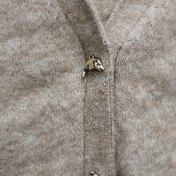 Other Stories Dolphin Button Knit Wool Vest Womens Size M - Picture 4 of 7